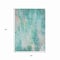 Homeroots 5' X 8' Teal Blue Peach And Ivory Abstract Washable Indoor Outdoor Area Rug 615885 - alternate 6