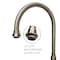 Whitehaus Collection Vintage III Plus Wall Mount Faucet with a  Long Gooseneck Swivel Spout, and Solid Brass Side Spray WHKWCR3-9301-NT-BN - alternate 3