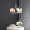 Jonathan Y Denis 27.5" 6-Light Modern Minimalist Iron/Glass LED Chandelier, White JYL5800A - alternate 10