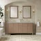 James Martin Vanities Kinnsden 72" Double Vanity, Weathered Oak w/ 3 CM Victorian Silver Silestone Top D680-V72-WTO-3VSL - alternate 6