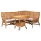 Bali & Pari Olivera Bohemian Light Honey Rattan 3-Piece Dining Nook Set 258-14180-14181-14188-ZORO - alternate 1