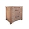 Homeroots 27" Brown Two Drawer Nightstand 527067 - alternate 3