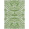 Homeroots 5' X 8' Green And Ivory Animal Print Washable Indoor Outdoor Area Rug 600607 - alternate 5