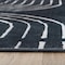 World Rug Gallery Bohemian Lines Washable Non Slips Runner Rug 2 ft x 8 ft Black WR72BLACK2X8 - alternate 6