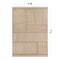 World Rug Gallery Contemporary Stripe Weather Resistant Reversible Indoor/Outdoor Rug 5 ft x 7 ft Natural WR113NATURAL5X7 - alternate 5