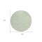 Homeroots 8' Mint Green And Ivory Round Geometric Washable Indoor Outdoor Area Rug 610831 - alternate 5