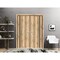 Sartodoors Planum Solid French Double Doors, Planum 0011 Oak and Aluminum Strips, Wood Solid Panel Frame Trims PLANUM0011DD-DUB-36 - alternate 1