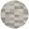 Homeroots 8' Beige And Gray Round Geometric Washable Indoor Outdoor Area Rug 604847 - alternate 5