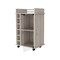 Homeroots Light Gray Rolling Bar Cart With Wine Storage 535098 - alternate 5