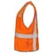 Dome75 Hi-Vis Safety Vest XXS/XS Class ANSI/ISEA 107-2020 Class 2 , Zippered Front Closure 2 Pockets DV1221 - alternate 4