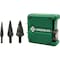 Greenlee Step Bit Set, 3 Flat Shanks, (#1, 4, 9) GSBSET3 - alternate 1