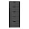 Homeroots 18" Gray Five Drawer Standard Chest 546382 - alternate 1