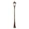 Gama Sonic Royal Bulb Solar Lamp Post, GS Solar Light Bulb, Single Lamp, Weathered Bronze 98B301 - alternate 1