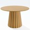 Homeroots 46" Brown Solid Wood Pedestal Base Round Top Dining Table 721018 - alternate 1