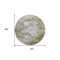 Homeroots 8' Brown Taupe And Ivory Round Abstract Washable Indoor Outdoor Area Rug 582154 - alternate 7