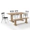 Crosley Joanna 6-Piece Dining Table Set For 7 W/Camille Chairs KF20023RB-MB - alternate 1