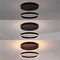 Jonathan Y Jense 23.75" Minimalist Modern Metal Adjustable Dimmable Ring Integrated LED Pendant, Black JYL7151A - alternate 6