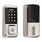 Kwikset HALO Satin Nickel Single-Cylinder Electronic Smart Lock Deadbolt Featuring SmartKey Security, Touchs 939WIFITSCR15SM - alternate 7