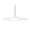 Besa Lighting Swan Stem Pendant, White/Opal, Black Finish, 1x23W LED 1TT-SWANWH-LED-BK - alternate 1