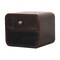 Homeroots 22" Brown Solid Wood Round One Drawer Nightstand 651800 - alternate 4