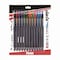 Pentel EnerGel Kuro Gel Pen, Retractable, Medium 0.7 mm, Assorted Ink Colors, Black Barrel, 12PK BL437R1BP12M - alternate 1