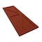 Ekena Millwork True Fit PVC Two Equal Panel Farmhouse Fixed Mount Shutters w/ Z-Bar, Pepper Red , 12W x 32H, PR TFP102FH12X032MR - alternate 9