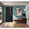 Vdomdoors Steel Door Cynex 6777 Black Stainless Inserts Single Modern Painted-W36xH80-Right-hand Outswing CYNEX6777EXD-BLK-W36 x H80-Right-hand Outswing - alternate 4