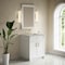James Martin Vanities Bellshire 30" Single Vanity, Bright White w/ 3 CM Victorian Silver Silestone Top 660-V30-BW-3VSL - alternate 6