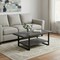 Homeroots 47" Black Coffee Table With Shelf 489960 - alternate 9