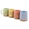 Gibson Home Garcelle 4 Piece 18 Ounce Round Stoneware Mug Set in Assorted Designs and Colors 138965.01 - alternate 1