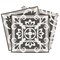 Homeroots 12" X 12" Wood Brown and White Mosaic Peel and Stick Removable Tiles 556429 - alternate 1