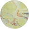 Homeroots 8' Artichoke Green Blue And Brown Round Abstract Washable Indoor Outdoor Area Rug 597760 - alternate 7