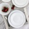 Gibson Ultra Patio 12 Piece Tempered Opal Glass Dinnerware Set in White 126947.12 - alternate 5