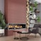 Apollo Tile Arte 1.97 in. x 7.87 in. Matte Red Ceramic Subway Deco Wall and Floor Tile 4.1 sq. ft./case, 38PK RID88TERDECM - alternate 1