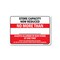 Signmission Public Safety, 10" Height, Rigid Plastic, 14" x 10", Store Capacity Now Reduced No More Than OS-NS-P-1014-25436 - alternate 1