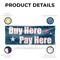 Signmission Buy Here Pay Here, 48 Inch x 120 Inch, Vinyl Banner B-120-30498 - alternate 5