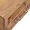 Homeroots 18" Brown Solid Wood Carved Geometric One Drawer Floating Nightstand 712845 - alternate 7