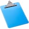 Business Source Spring Clip Plastic Clipboard, Blue BSN01863 - alternate 1