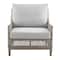Armen Living Grenada Wicker and Aluminum Outdoor Sofa in Brown with Gray Cushions SETODGDGRBX3 - alternate 4