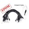 Mytee Products 100PK 9in EPDM Rubber Tarp Bungee Straps w/Crimped S Hooks Tie Down Cords, 2PK RS-9Cx2 - alternate 4