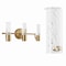 Jonathan Y Bolha 18" 3-Light Minimalist Modern Bubble Acrylic/Iron Integrated LED Vanity Light, Brass Gold JYL7224B - alternate 10