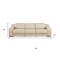 Homeroots 103" Beige Italian Leather Reclining USB Sofa 632880 - alternate 13