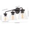 Jonathan Y Kondo 27" 3-Light Modern Farmhouse Iron LED Vanity, Oil Rubbed Bronze/Clear JYL9908A - alternate 8