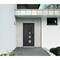 Vdomdoors Aluminum Door Cynex 6106 Dark Stone Entry Steel Metal Modern Painted W36xH80 Left Inswing CYNEX6106EXD-DARK-W36xH80-LH-I - alternate 4