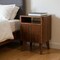Homeroots 24" Brown Solid Wood One Drawer Nightstand 701704 - alternate 7