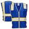 Dome75 Hi-Vis Safety Vest 4X/5X Class Non-ANSI/Enhanced Visibility , Zipper 6 Pockets, 2 Mic Tab DV2183 - alternate 5