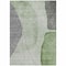 Homeroots 8' X 10' Olive Green And Gray Abstract Washable Indoor Outdoor Area Rug 582017 - alternate 4