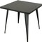 Homeroots 32" Gray Steel and Metal Square Dining Table 555145 - alternate 3