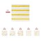 Smarty Had A Party White with Gold Stripes Paper BeverageCocktail Napkins 600 Napkins, 600PK 3295-CASE - alternate 7
