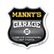 Signmission Manny's Garage I Can Fix Everything But Stupid, 18 Inch X 18 Inch, Plastic Sign SHI-P-18-490-MANNY - alternate 1